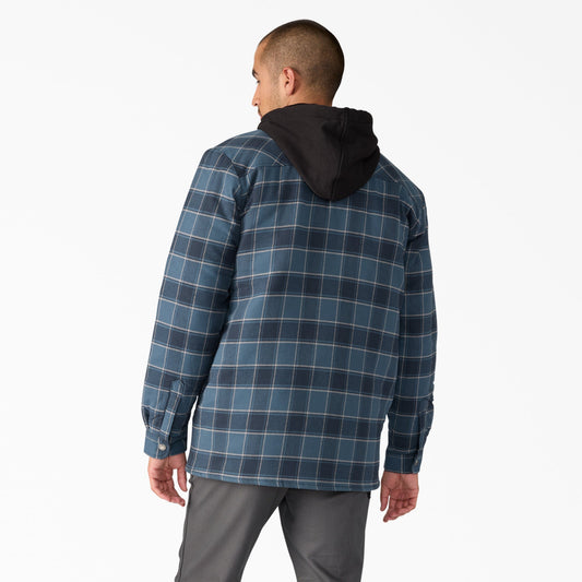 Water Repellent Flannel Hooded Shirt Jacket | Dickies discount