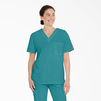 Unisex EDS Signature V-Neck Scrub Top | Dickies US - US 5744