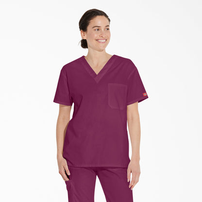 Unisex EDS Signature V-Neck Scrub Top | Dickies US - US 5744