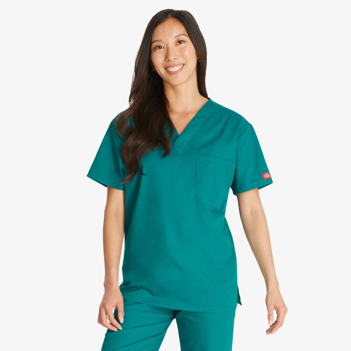 Unisex EDS Signature V-Neck Scrub Top | Dickies US - US 5744