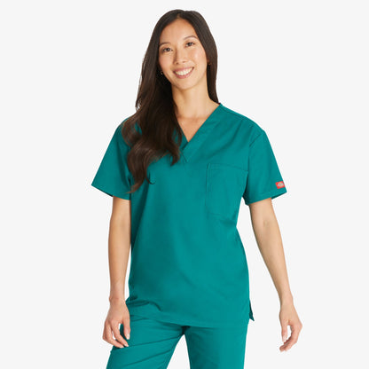 Unisex EDS Signature V-Neck Scrub Top | Dickies US - US 5744