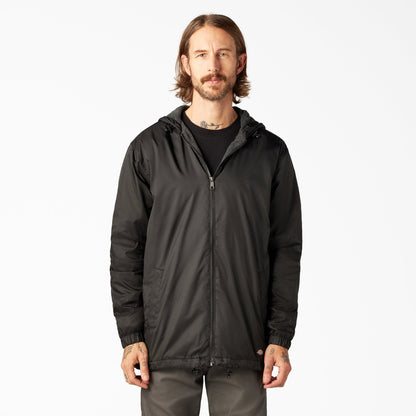 Fleece Lined Nylon Hooded Jacket | Dickies on sale