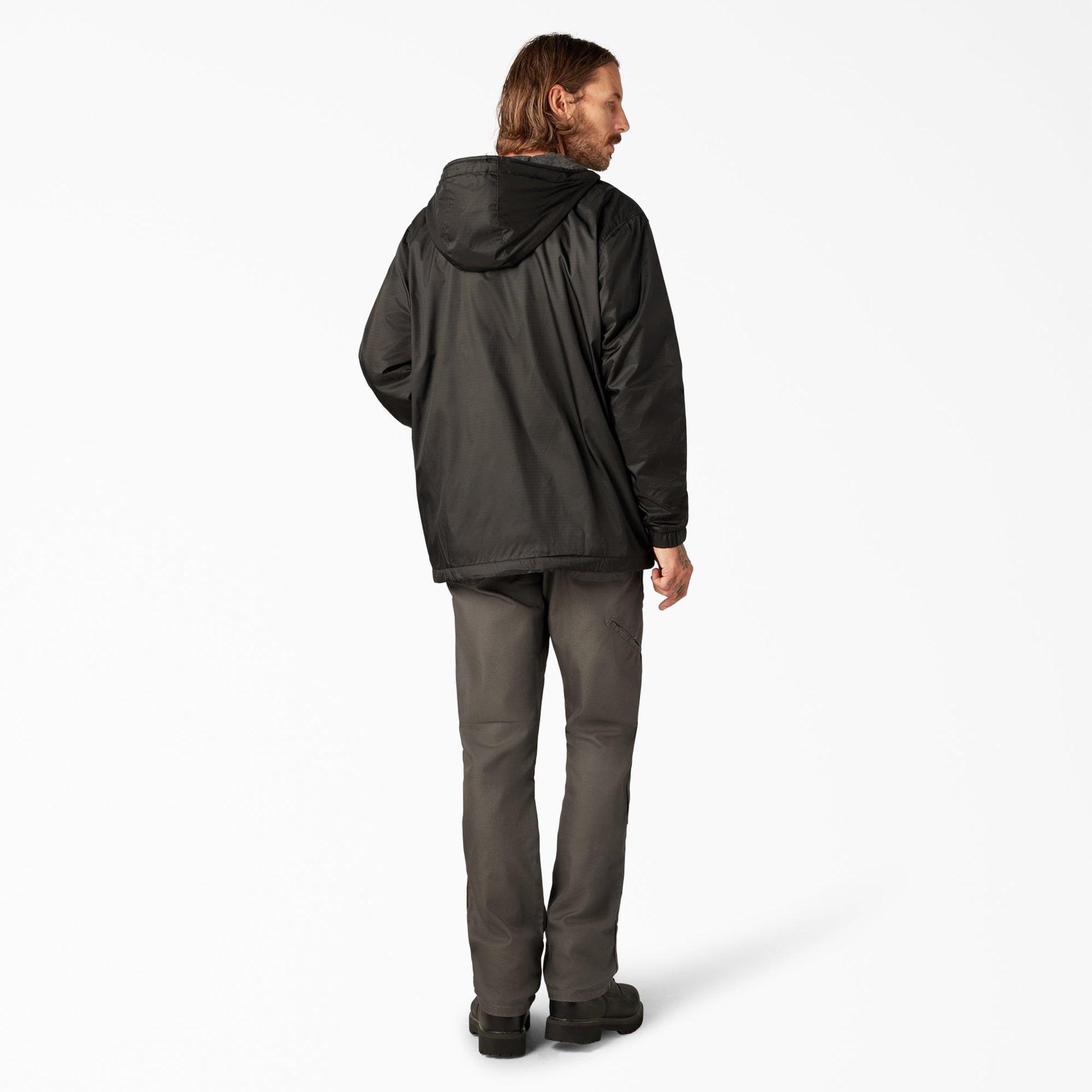 Fleece Lined Nylon Hooded Jacket | Dickies on sale