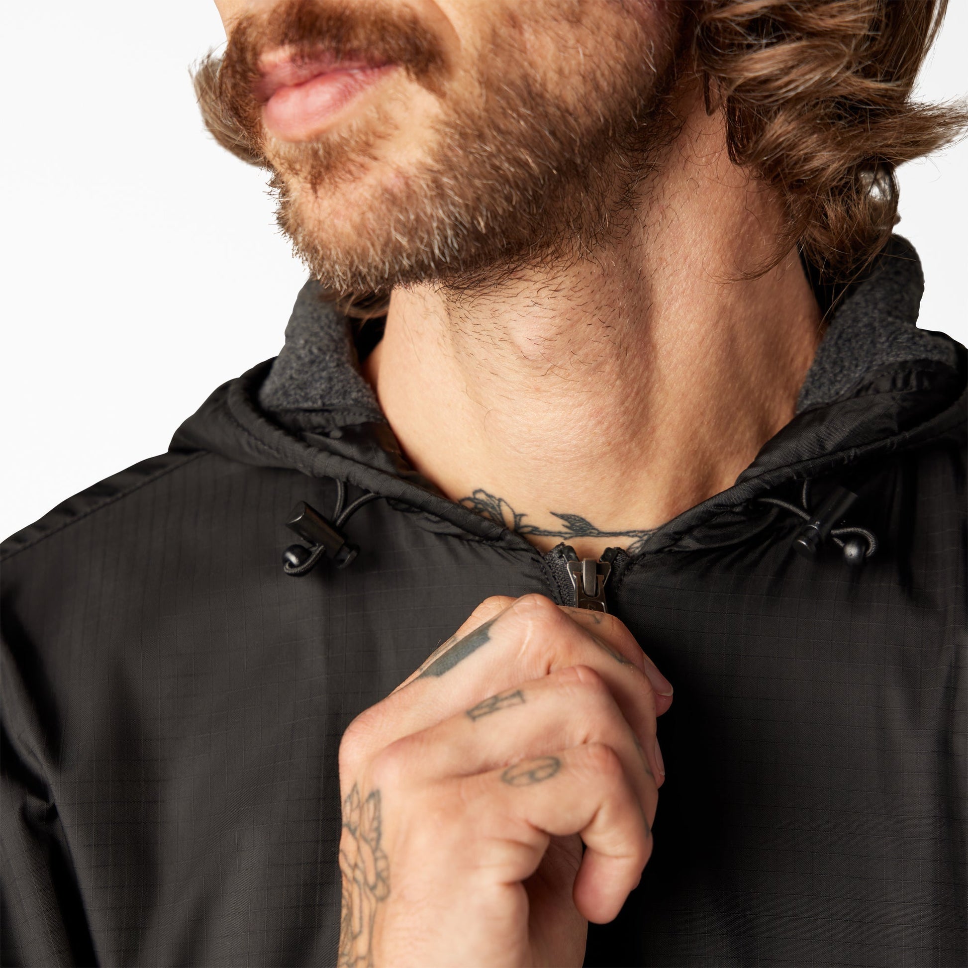 Fleece Lined Nylon Hooded Jacket | Dickies on sale