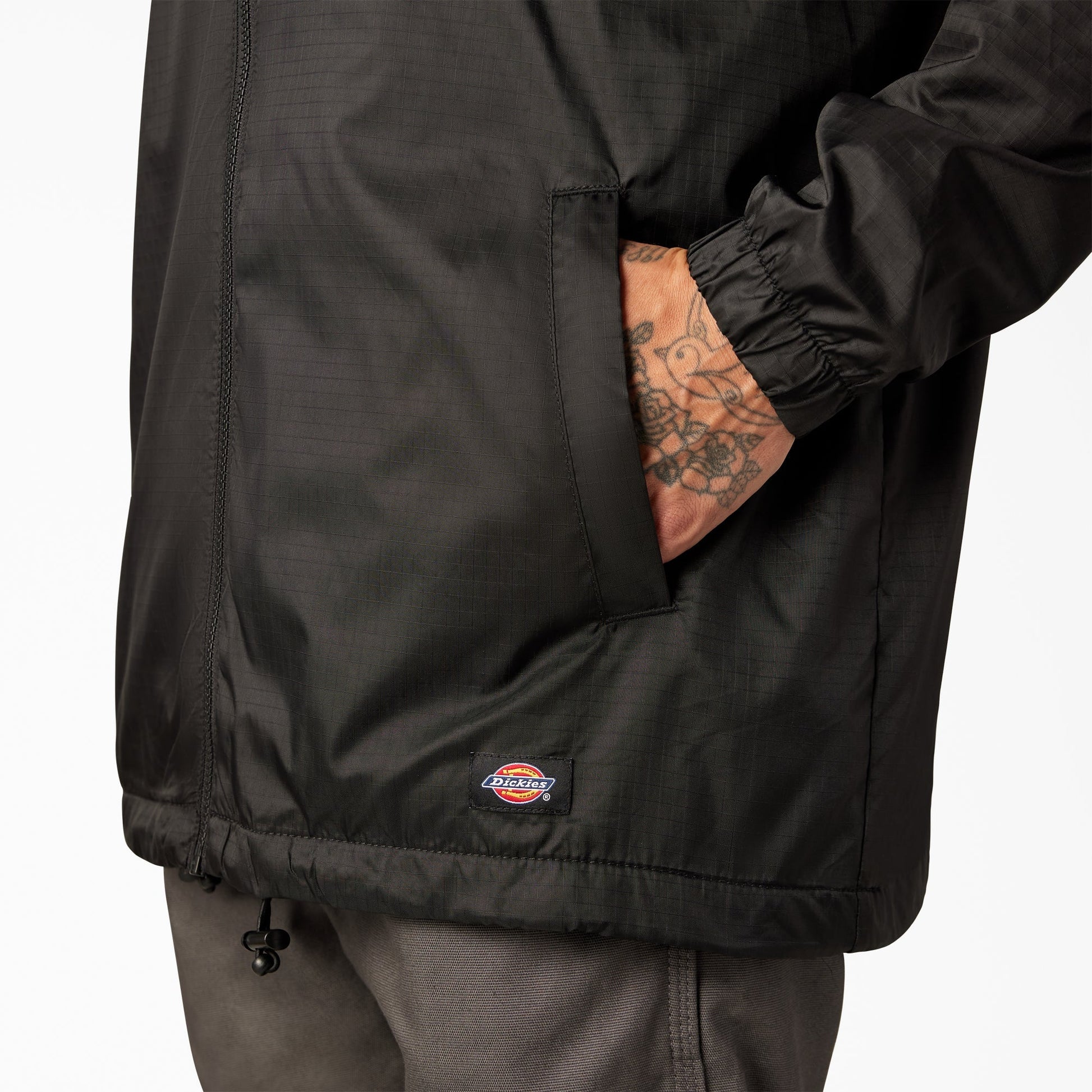 Fleece Lined Nylon Hooded Jacket | Dickies on sale