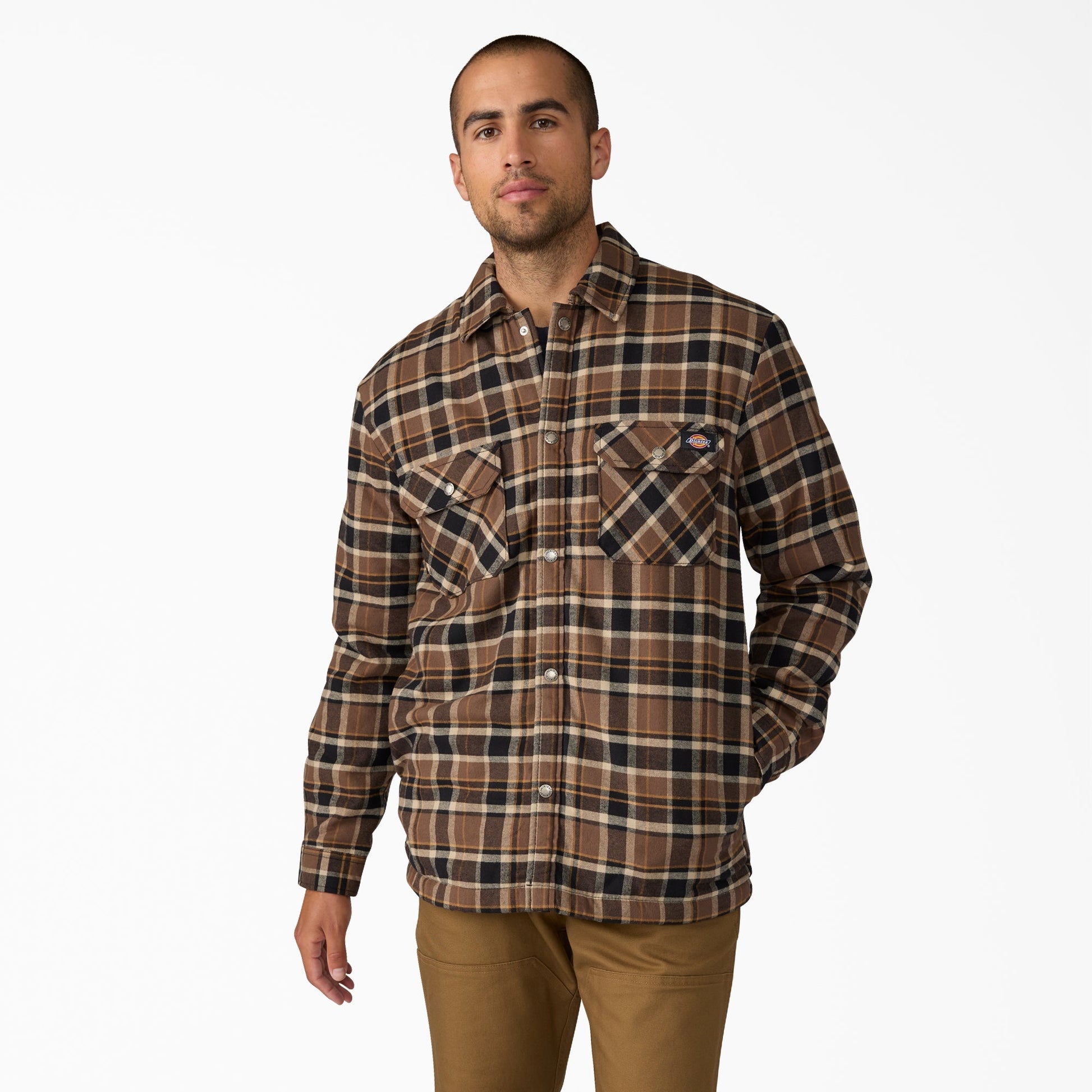 Water Repellent Fleece-Lined Flannel Shirt Jacket | Dickies online