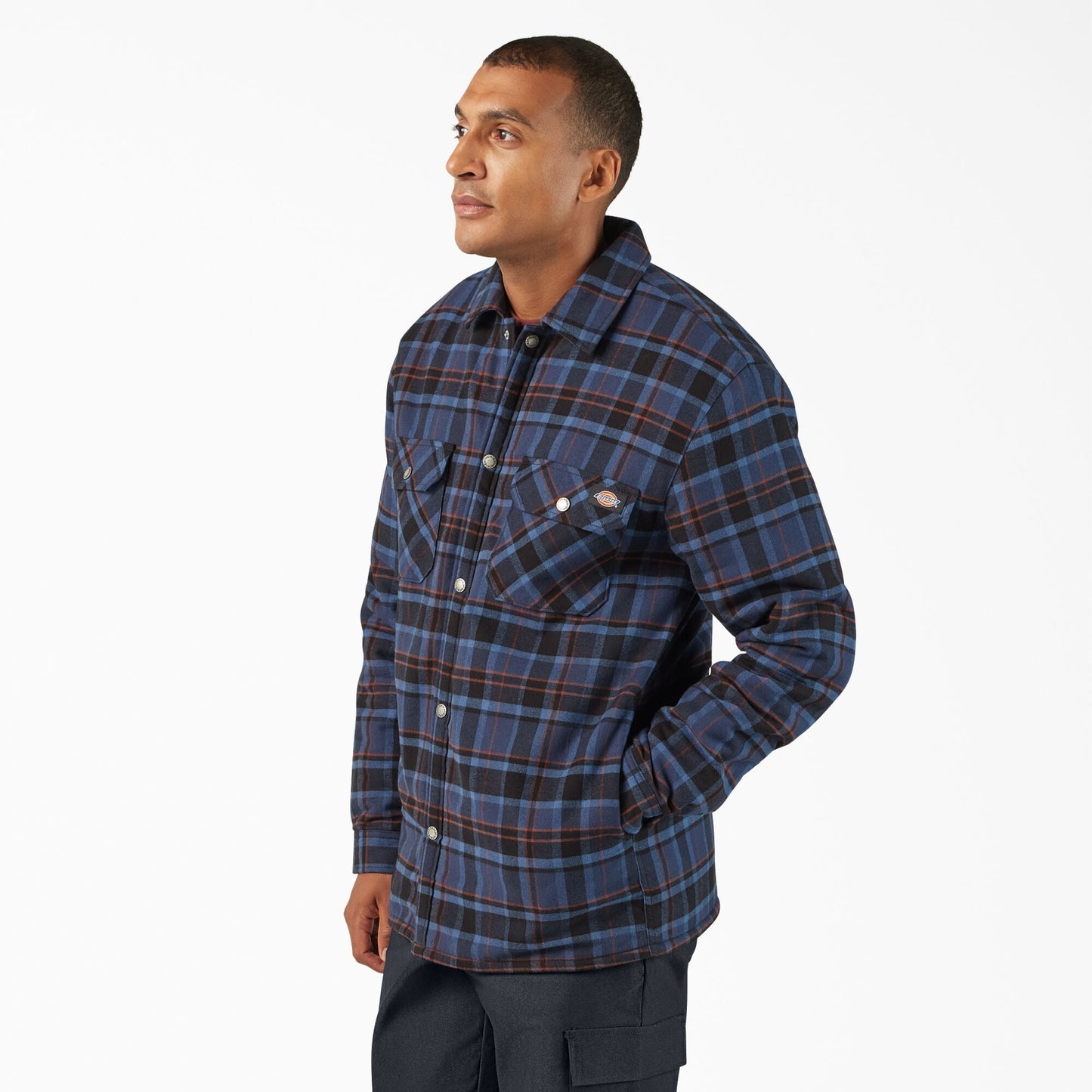 Water Repellent Fleece-Lined Flannel Shirt Jacket | Dickies sale