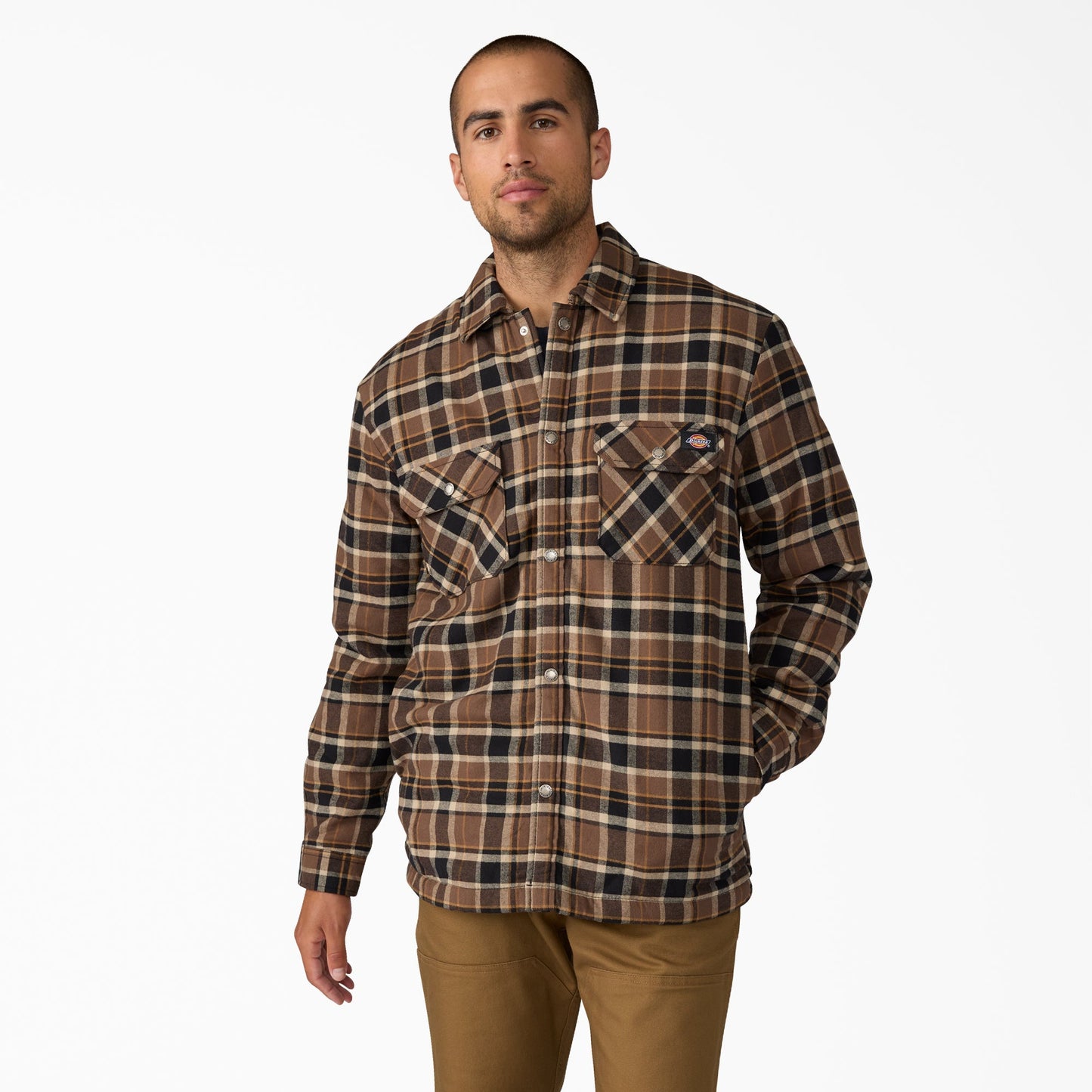 Water Repellent Fleece-Lined Flannel Shirt Jacket | Dickies sale - US 4330
