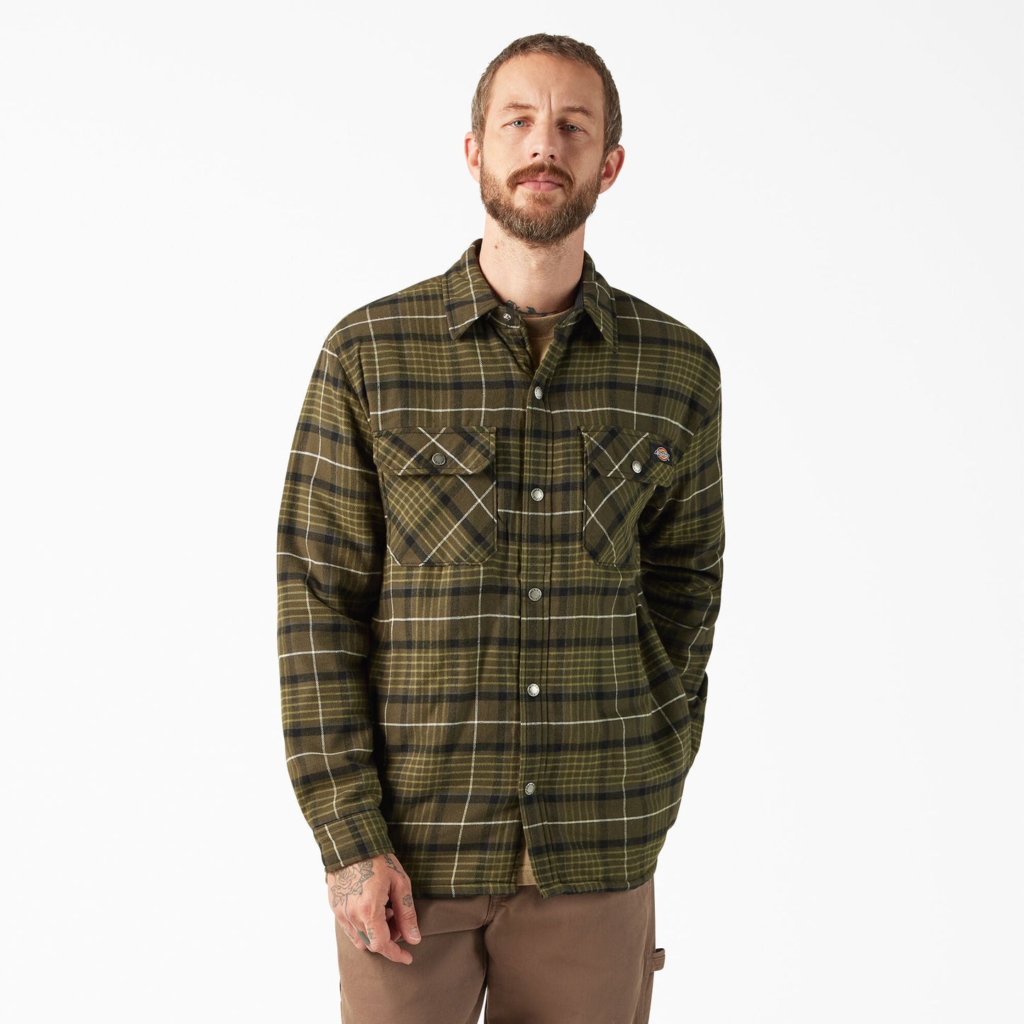 Water Repellent Fleece-Lined Flannel Shirt Jacket | Dickies sale - US 4330