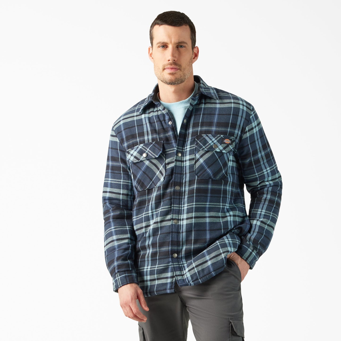 Water Repellent Fleece-Lined Flannel Shirt Jacket | Dickies sale - US 4330