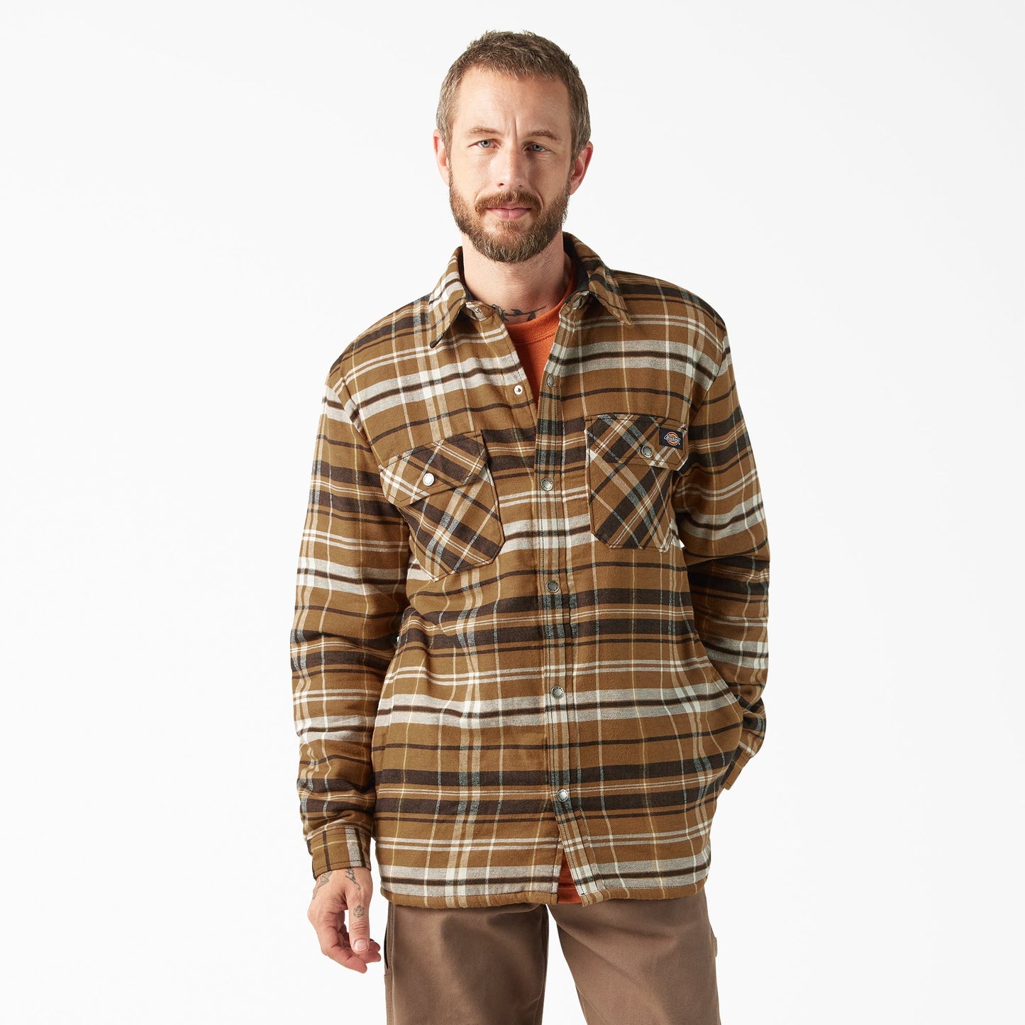 Water Repellent Fleece-Lined Flannel Shirt Jacket | Dickies sale - US 4330