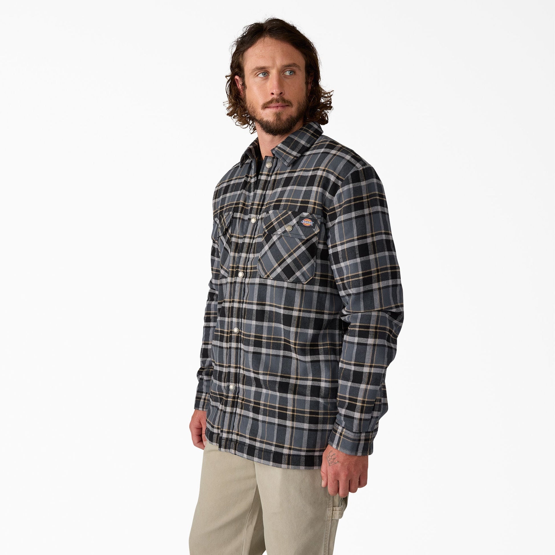 Water Repellent Fleece-Lined Flannel Shirt Jacket | Dickies near me