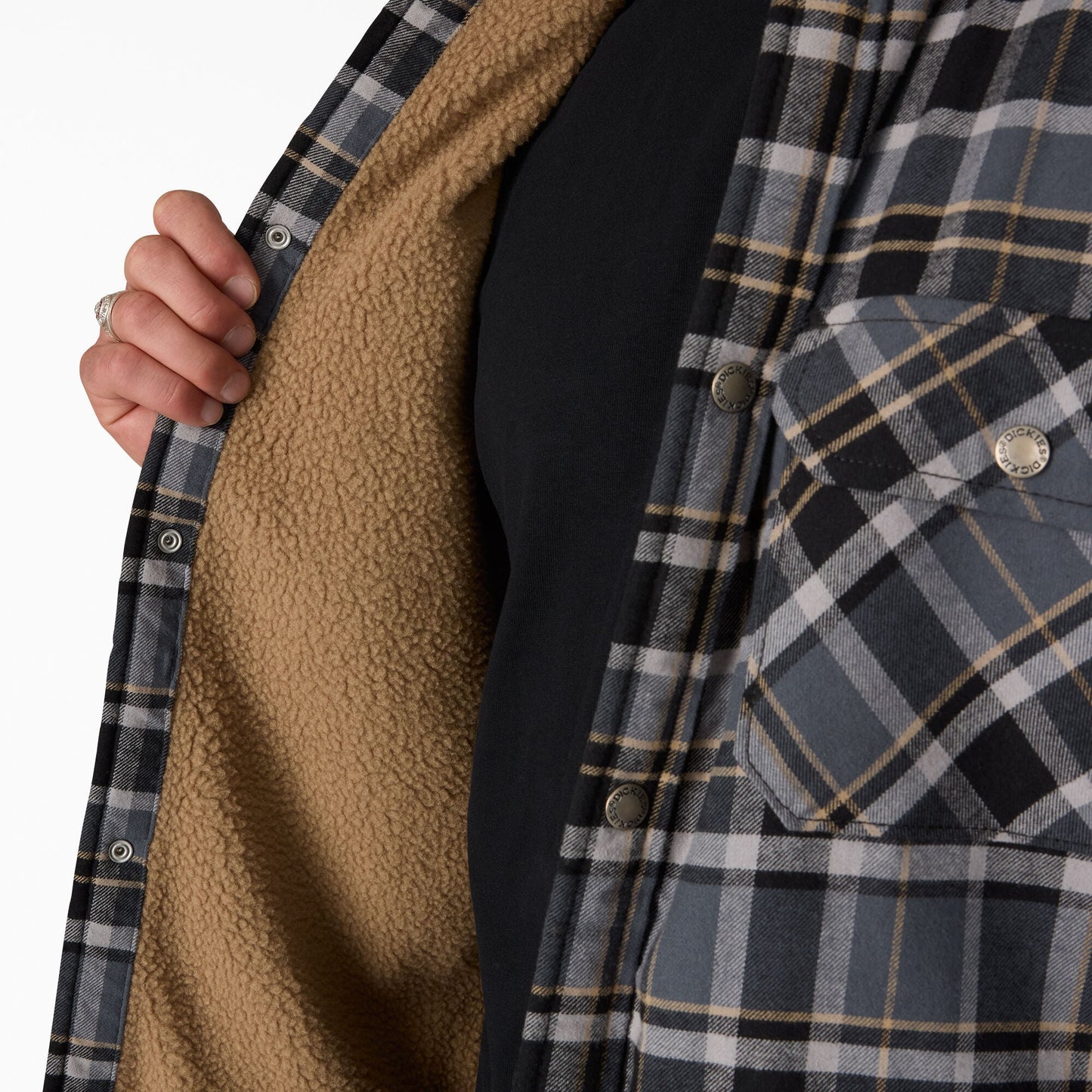 Water Repellent Fleece-Lined Flannel Shirt Jacket | Dickies near me