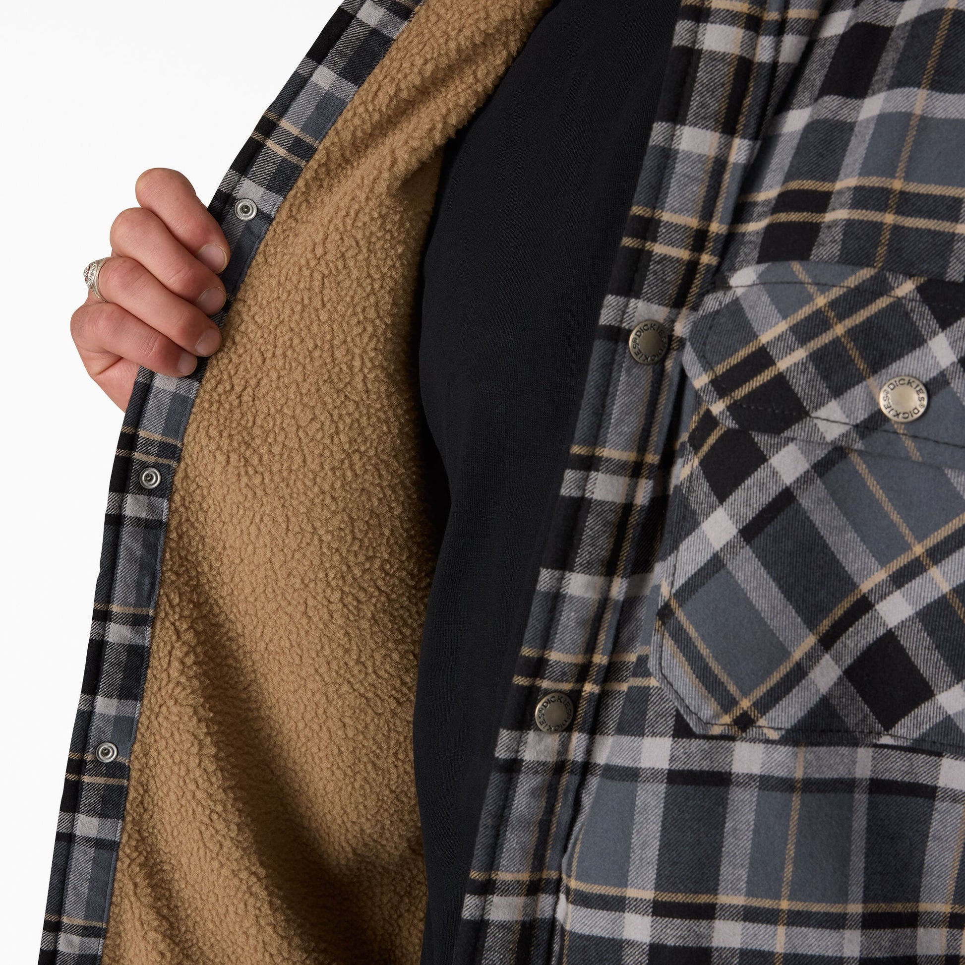 Water Repellent Fleece-Lined Flannel Shirt Jacket | Dickies near me