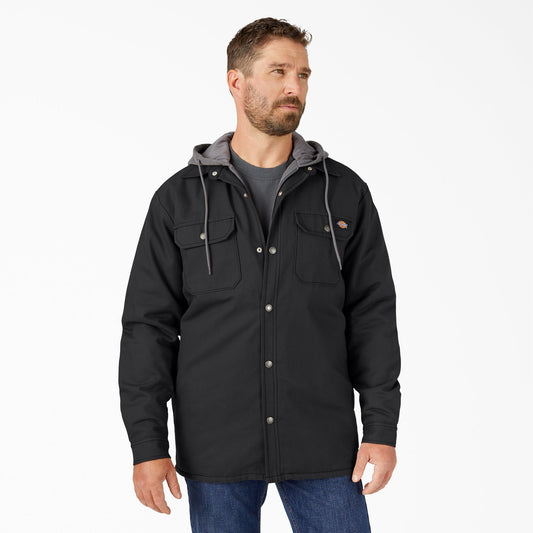 Water Repellent Duck Hooded Shirt Jacket | Dickies online shop