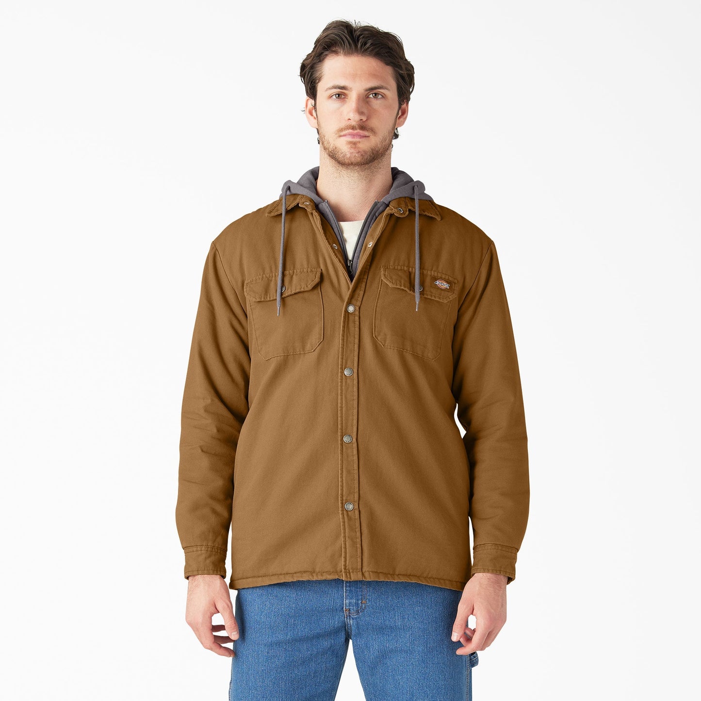 Water Repellent Duck Hooded Shirt Jacket | Dickies online shop - US 4924