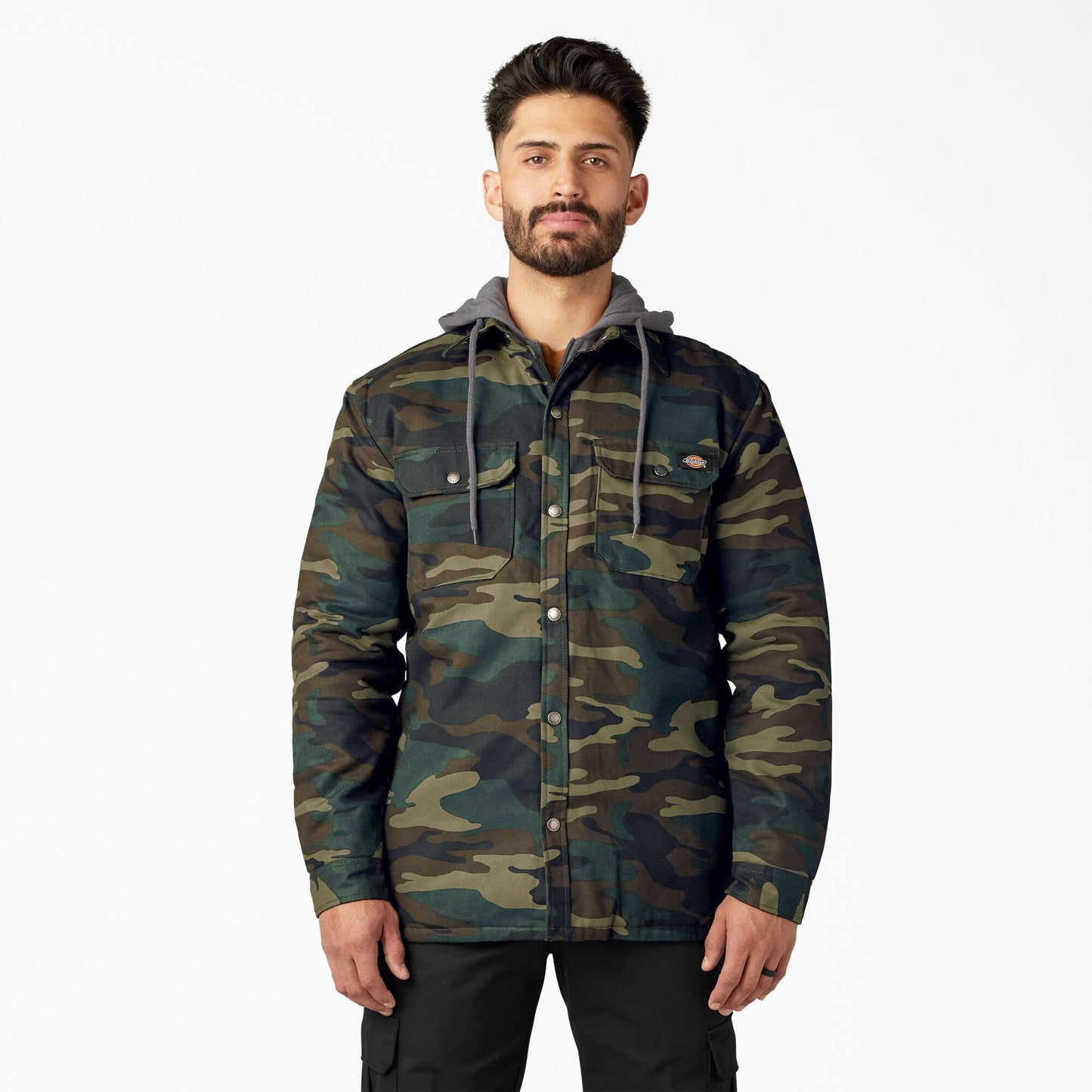 Water Repellent Duck Hooded Shirt Jacket | Dickies online shop - US 4924