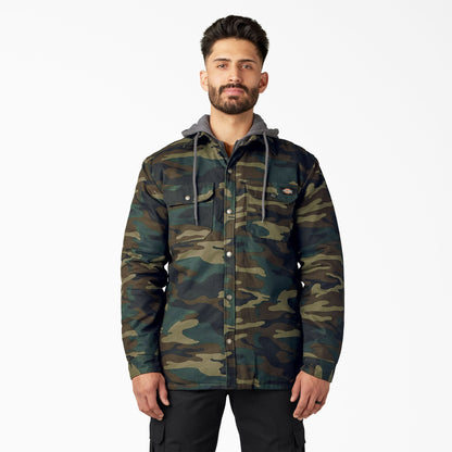 Water Repellent Duck Hooded Shirt Jacket | Dickies online shop - US 4924