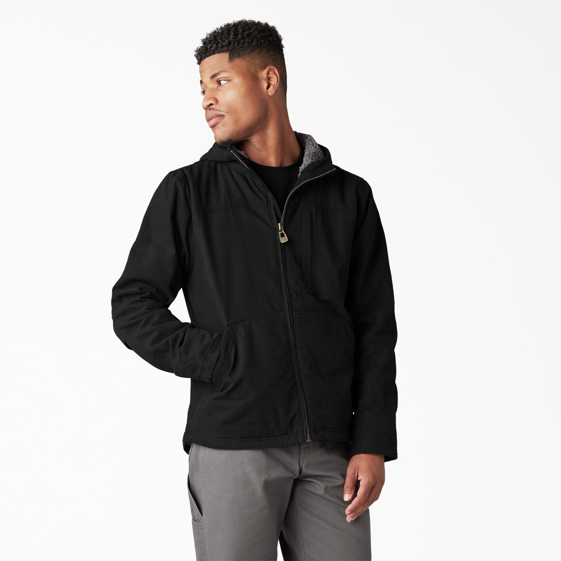 Duck Canvas High Pile Fleece Lined Jacket | Dickies on sale