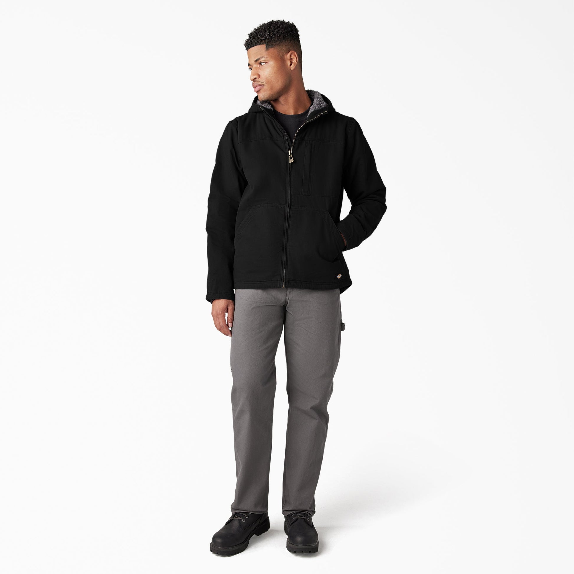 Duck Canvas High Pile Fleece Lined Jacket | Dickies on sale