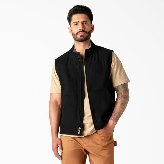 Duck Canvas High Pile Fleece Lined Vest | Dickies outlet