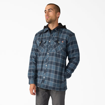 Water Repellent Flannel Hooded Shirt Jacket | Dickies discount