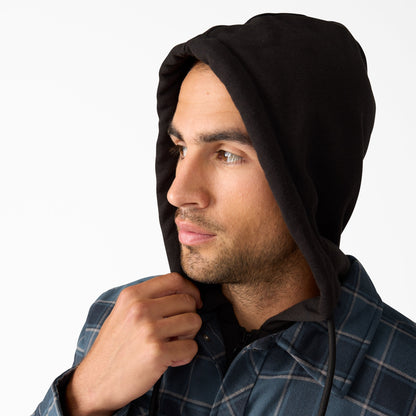 Water Repellent Flannel Hooded Shirt Jacket | Dickies discount